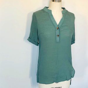 Sage green tunic top